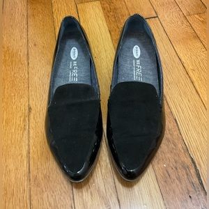 Dr. Scholl’s mixed media patent leather loafers. Size 7.5